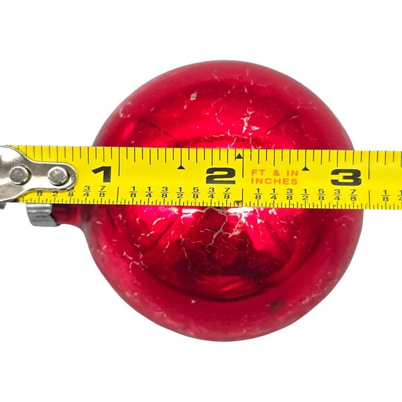 Set Of 7 Shiny Brite Christmas Tree Mercury Glass Ornament Vintage - Picture 14 of 16